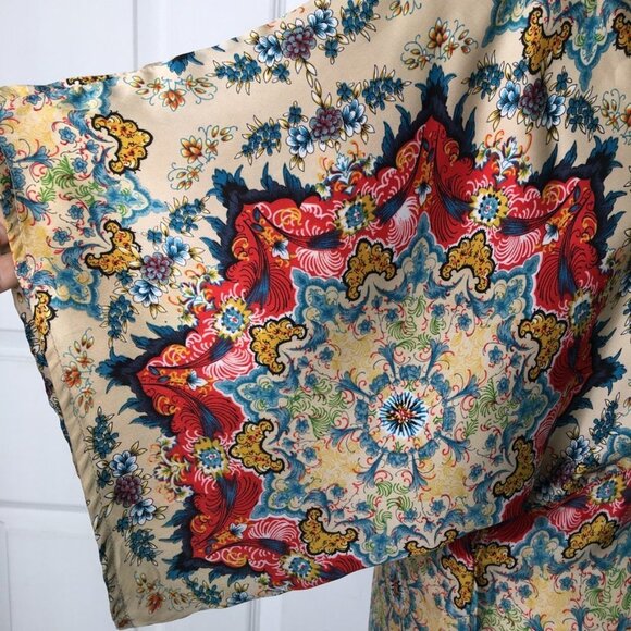 Anthropologie Kas New York Winterstar Boho Kaleidoscope Blouse Sz 2 Multicolor - Picture 4 of 15